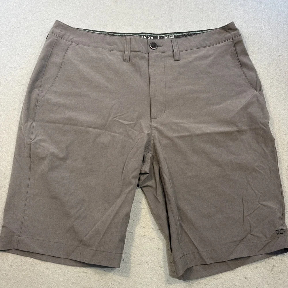 7 Diamonds Infinity Pants GRAY MENS 36 4-Way Stretch Golf Chino Trouser